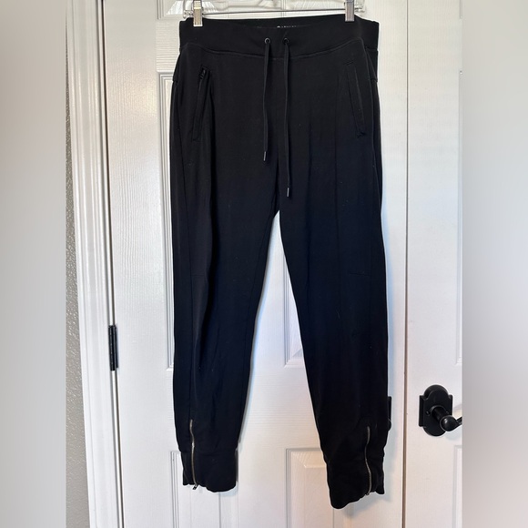 Athleta Pants - Athleta Metro Joggers Ankle Zippers Black Size Medium